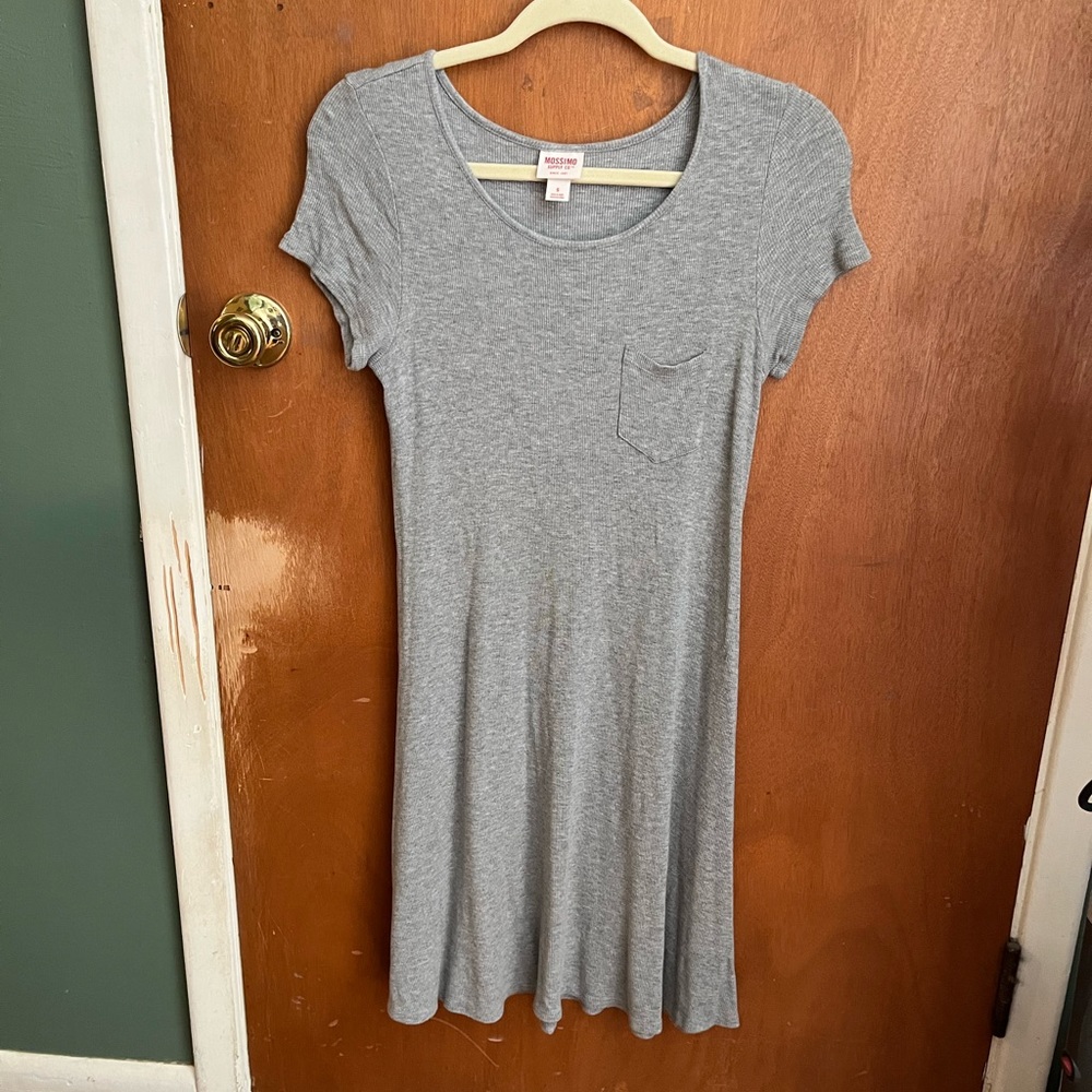 Gray ribbed Mossimo dress